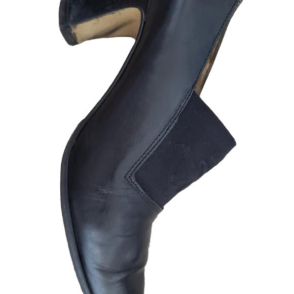 ⭐vintage black leather french shoes size 5 ⭐ - Picture 8 of 10